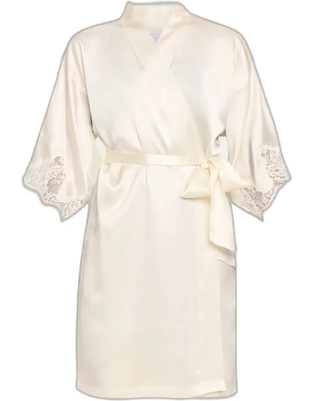 Silk-blend Robe