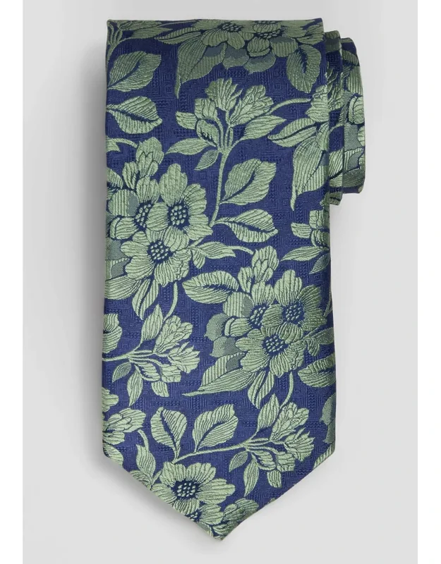 Textured Floral Tie