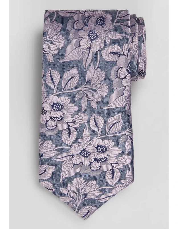 Textured Floral Tie