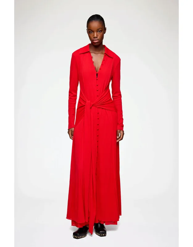 Long Dress In Marl Mesh