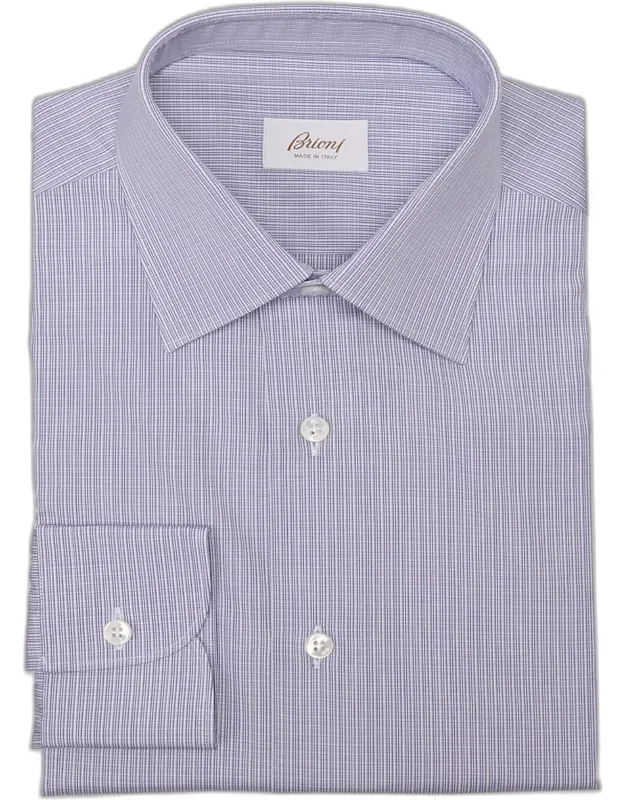 Cotton Multi-stripe Dress Shirt