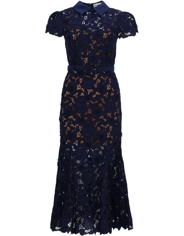 _self-portrait Lace Midi Dress_
