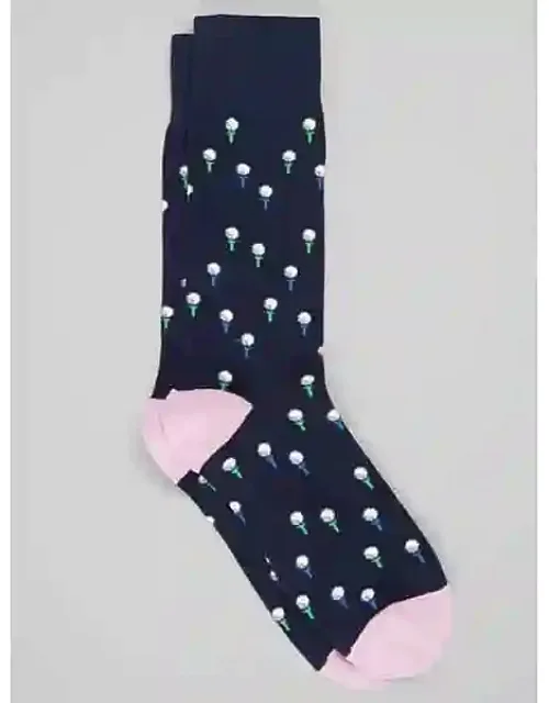 Golf Ball And Tee Dress Socks, 1-pair