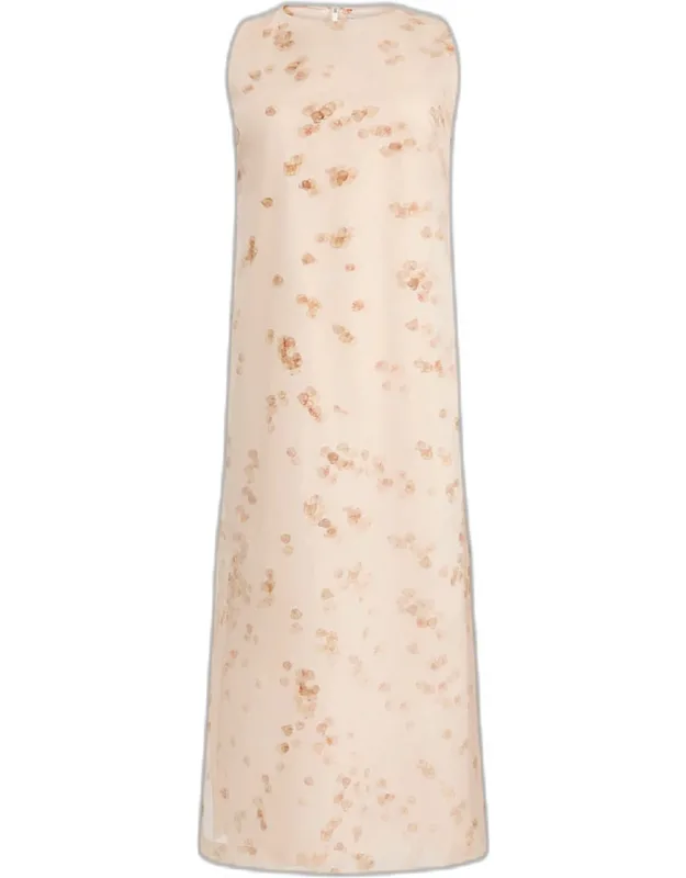 Printed Maxi Shift Dress