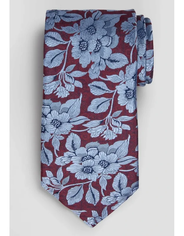 Textured Floral Tie
