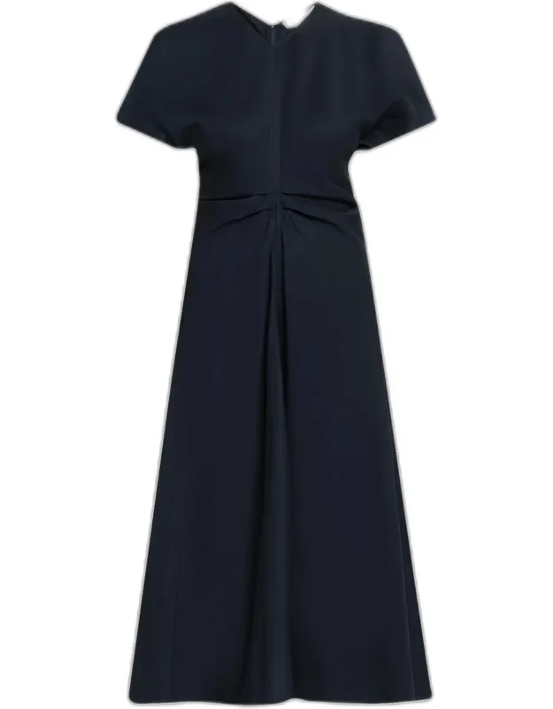 Gathered Midi Dress