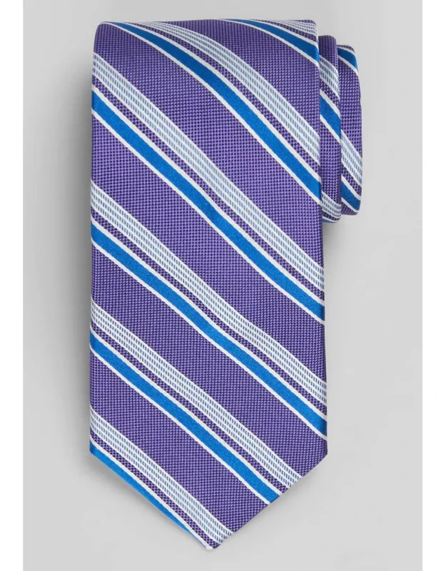 Traveler Collection Cyber Stripe Silk Tie