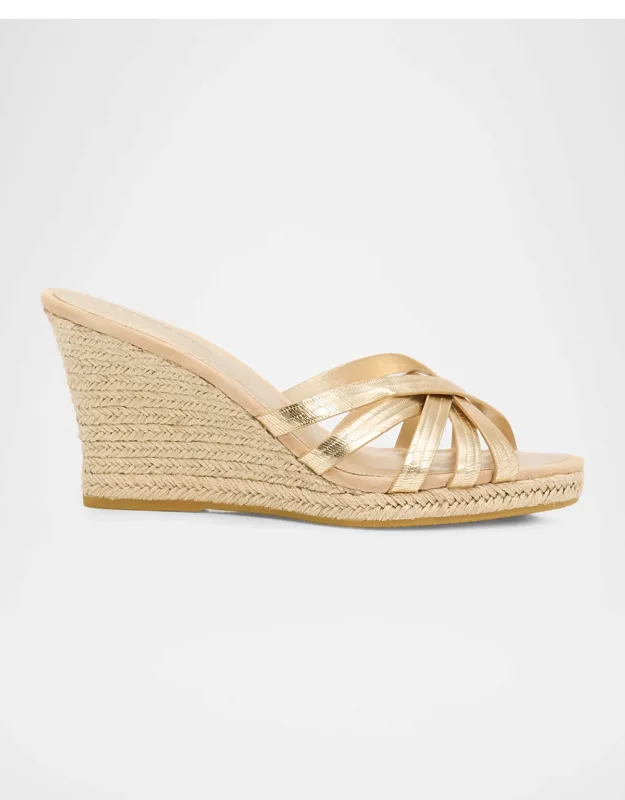 Phylina Leather Espadrille Wedge Sandals