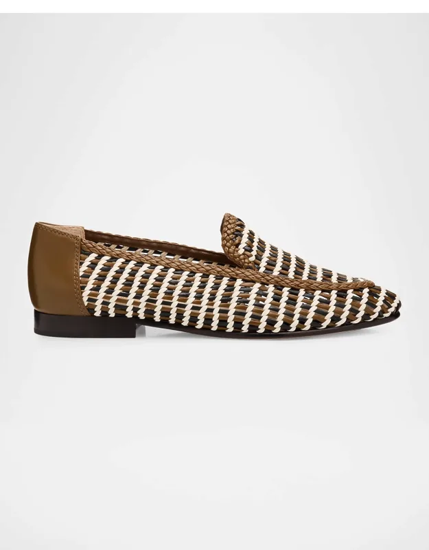 Woven Leather Loafers