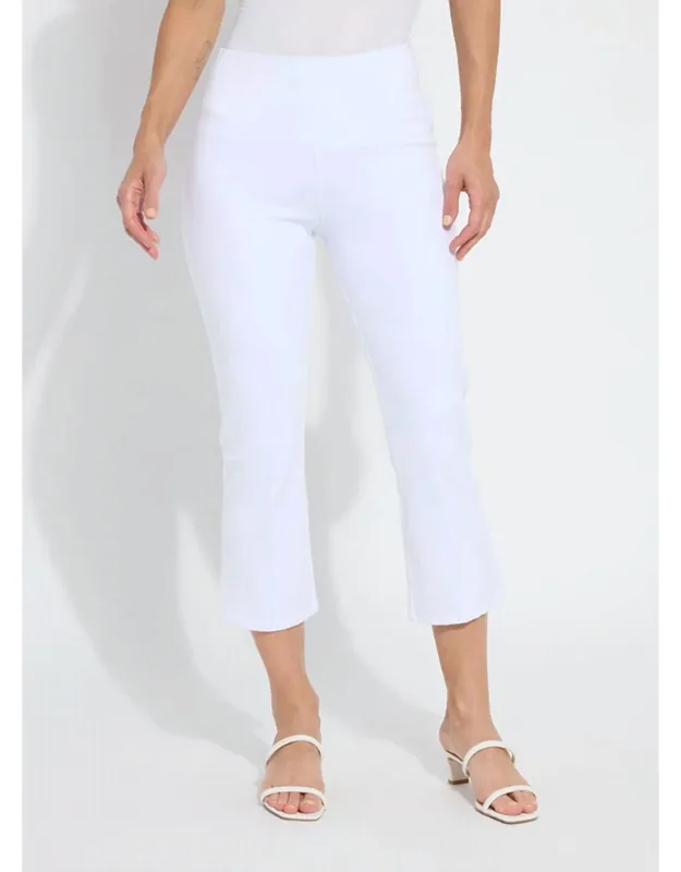 Lizzette Bow Detail Crop Flare Denim Pants