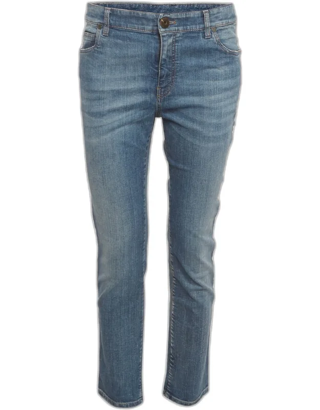 Faded Denim Skinny Jeans