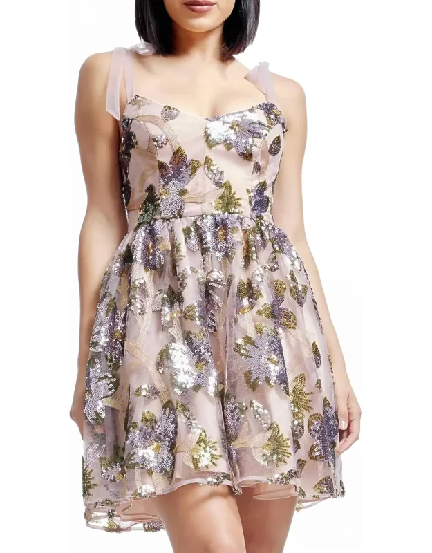 Sequin Fit & Flare Mini Dress