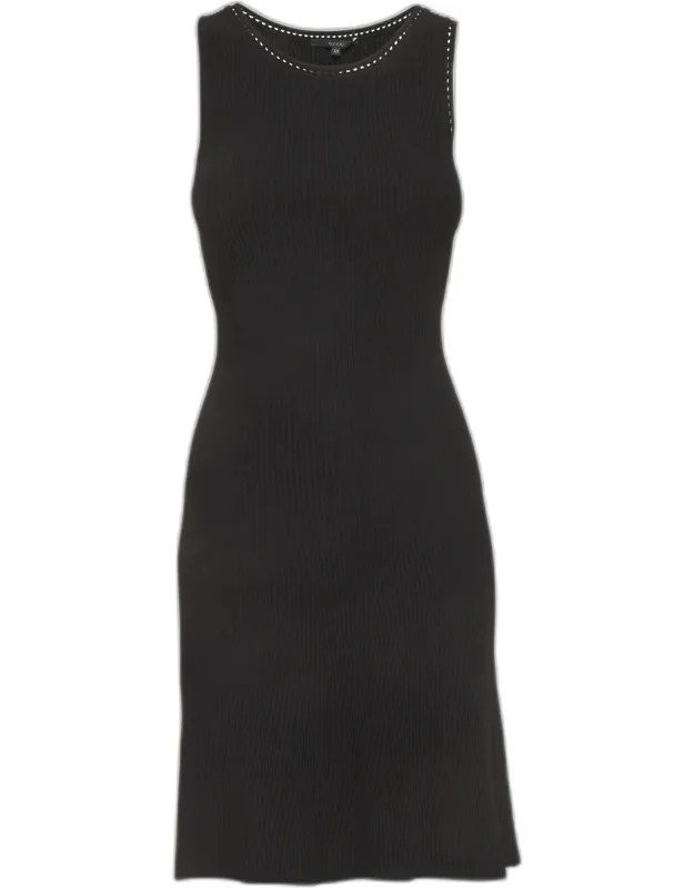 Rib Knit Sleeveless Mini Dress