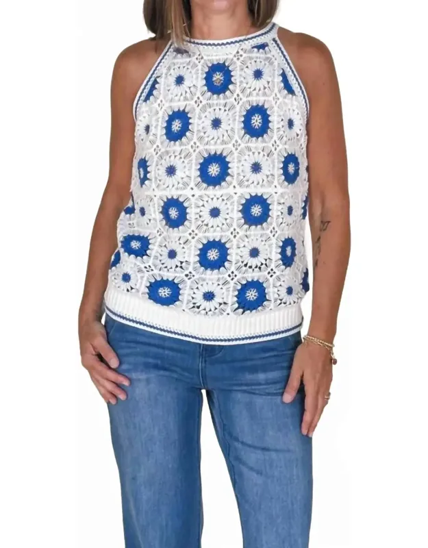 Retro Crochet Sweater Tank