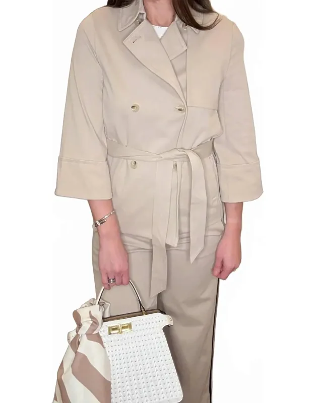 Cropped Trench Coat