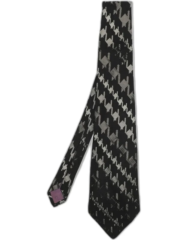 Silk Houndstooth Printed Tie
