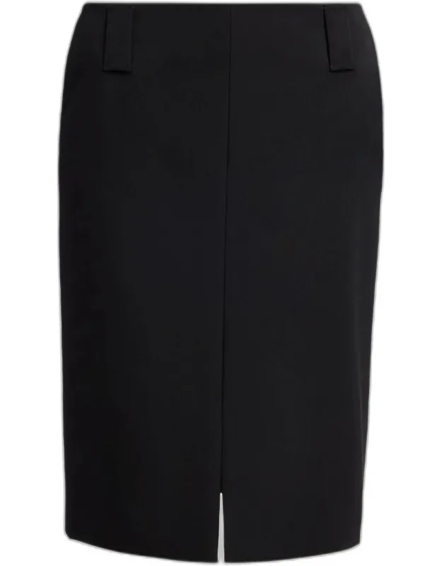 Heavyweight Virgin Wool Pencil Skirt