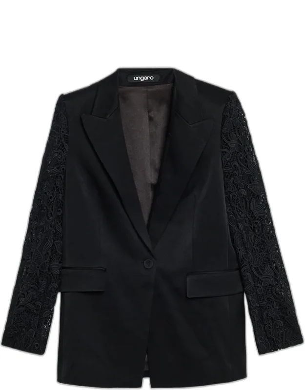 Lace-sleeve Jacket
