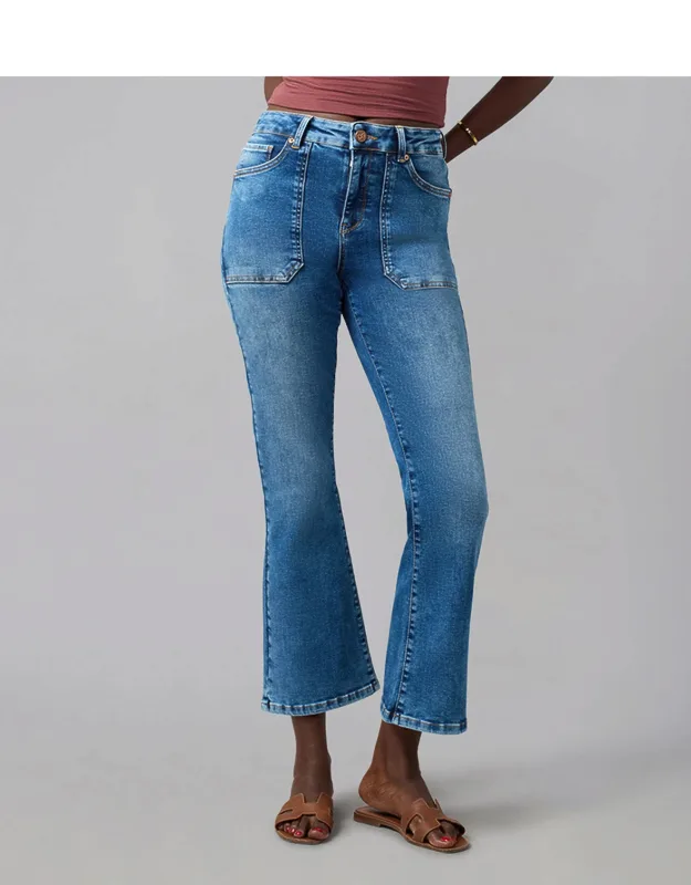 High Rise Bootcut Jeans