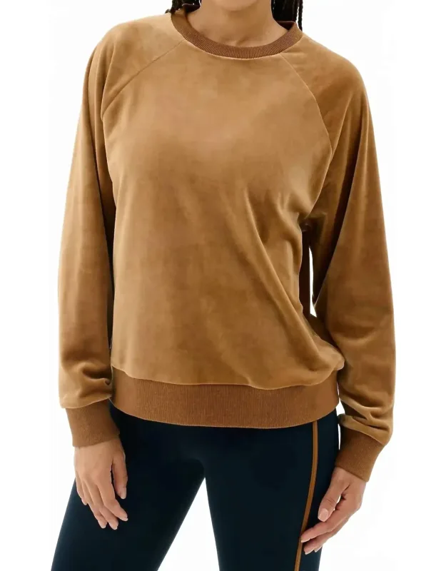 Joy Velour Crewneck Top