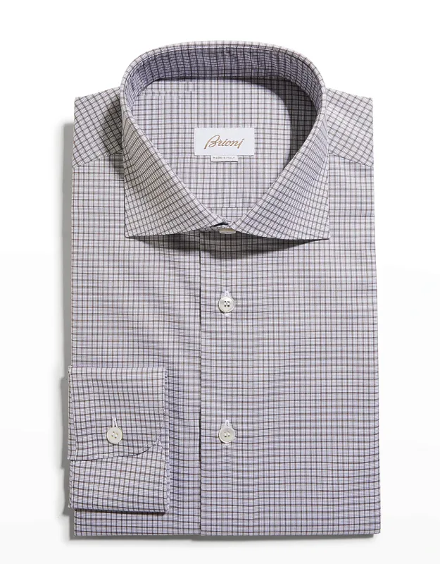 Graph Check Cotton Dress Shirt