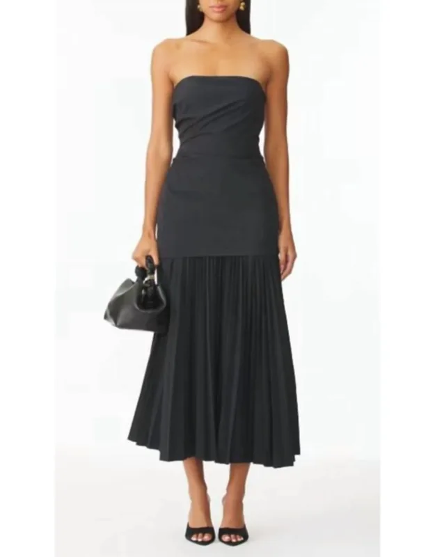 Austin Dress - Perfect Length Minimalist Strapless Silhouette