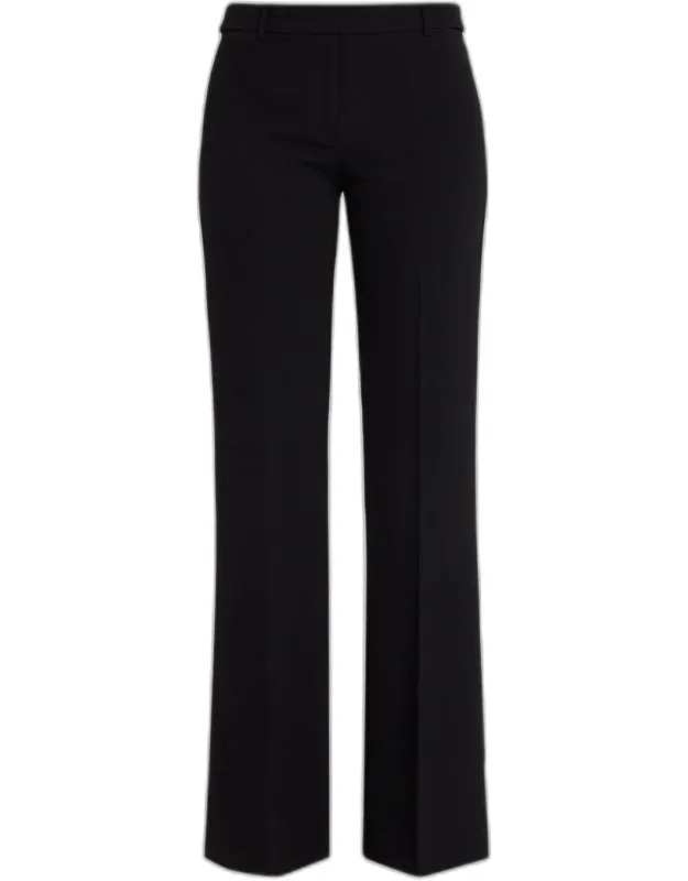 Crepe Bootcut Pants