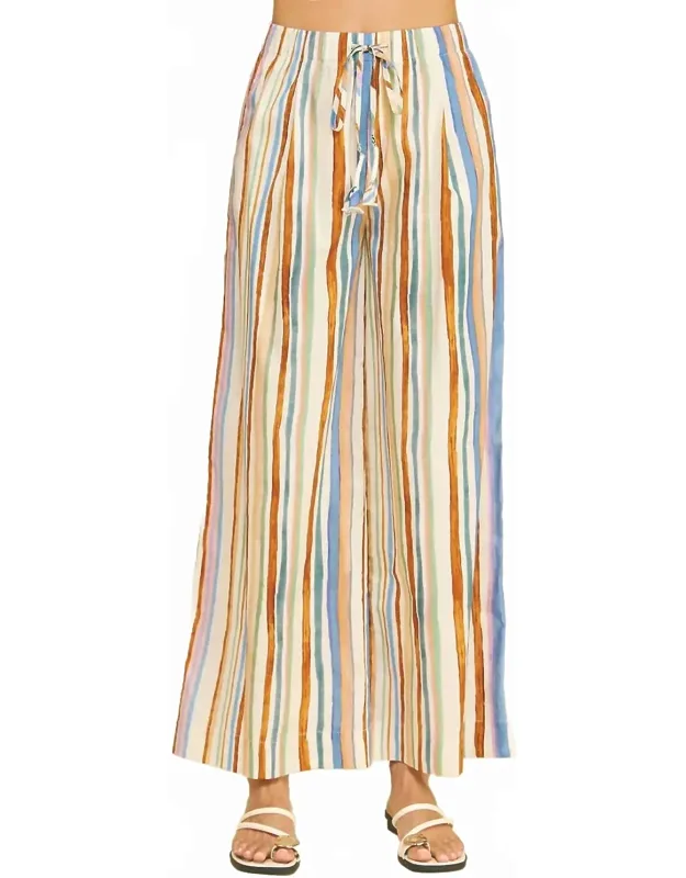 Stripe Wide Leg Pants