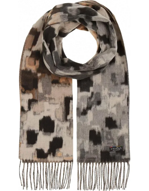 Abstract Houndstooth Cashmink Scarf