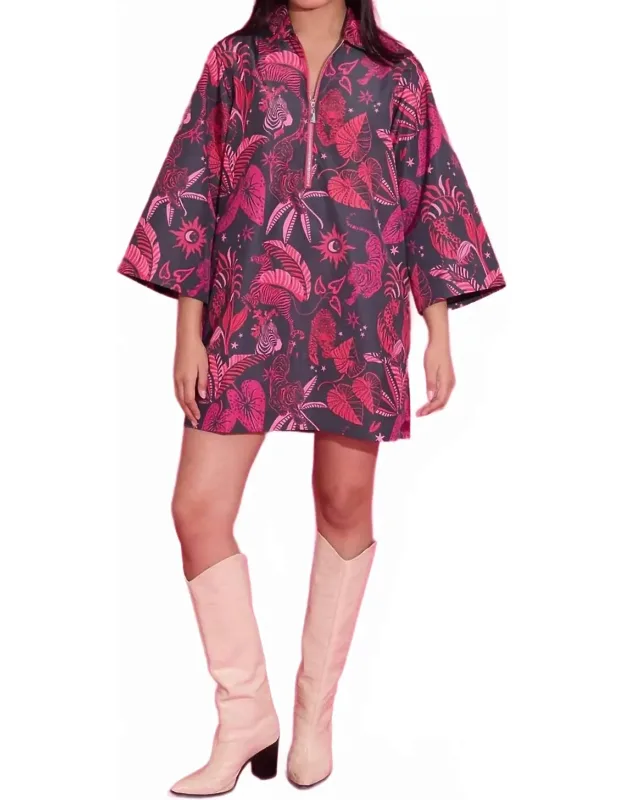 Zebra Lounge Mini Dress