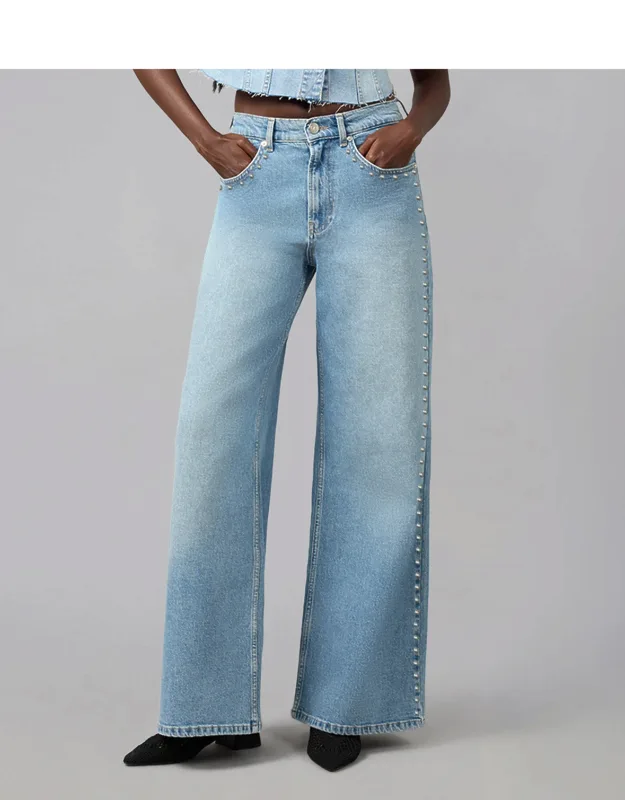 Ultra High Rise Wide Leg Jeans