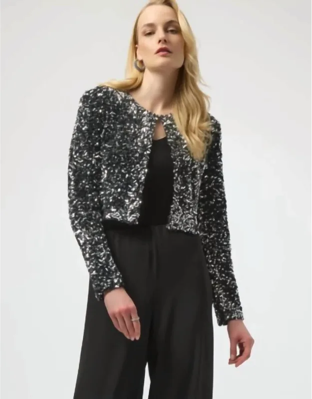 Sequin Crop Jacket