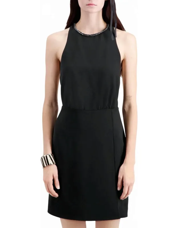 Backless Crepe Star Dress