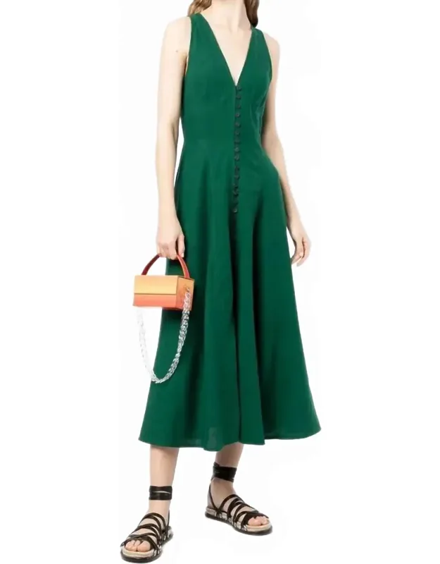 Linen Midi Dress