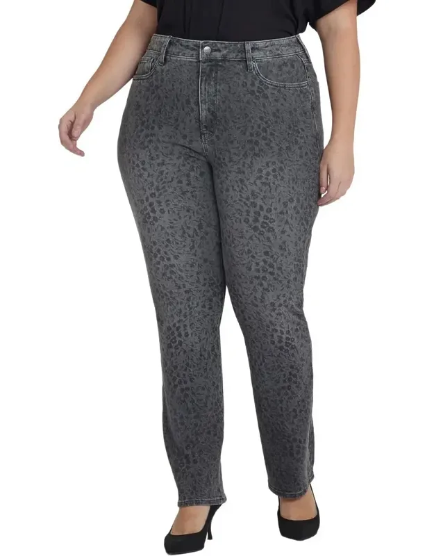 Nydj Plus Marilyn High-rise Jean With Figure-flattering Fits And Curve-sculpting
