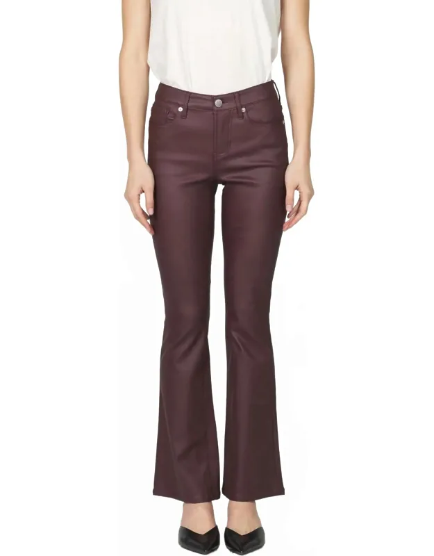 Jaxtyn Wax Coat Flare Jeans