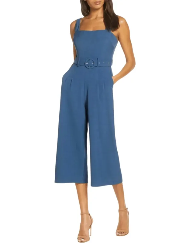 Woven Culottes Jumpsuit