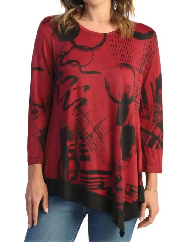 Jazzy Asymmetrical Slinky Top
