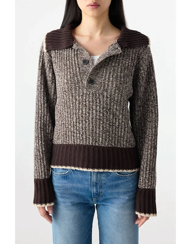 Button-front Sweater
