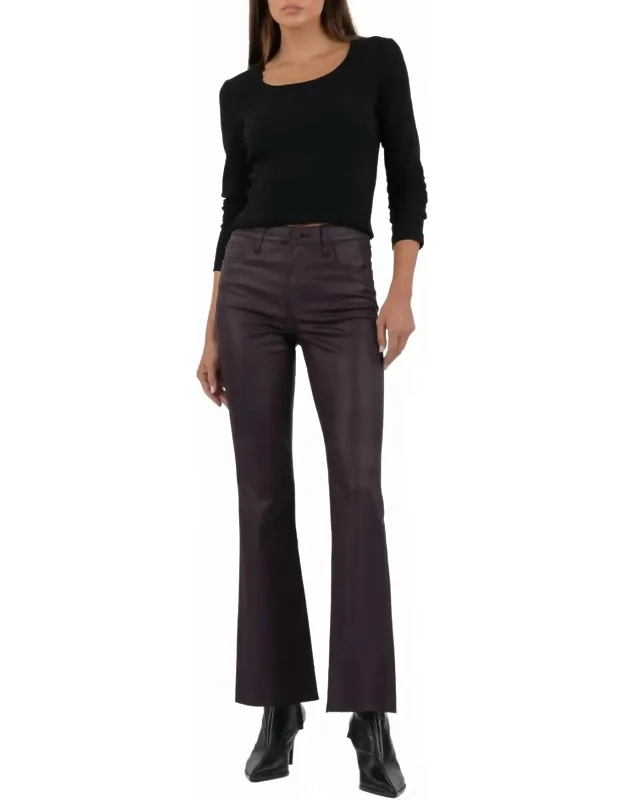 High Rise Flare Trousers