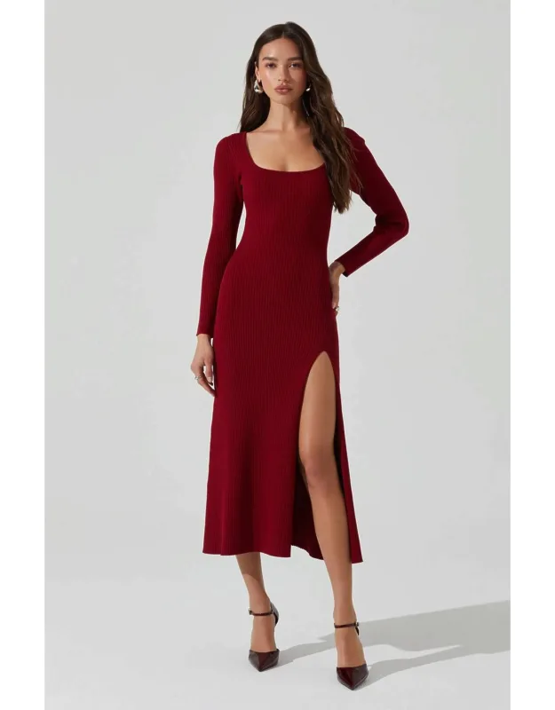Ribbed Sweater Dress