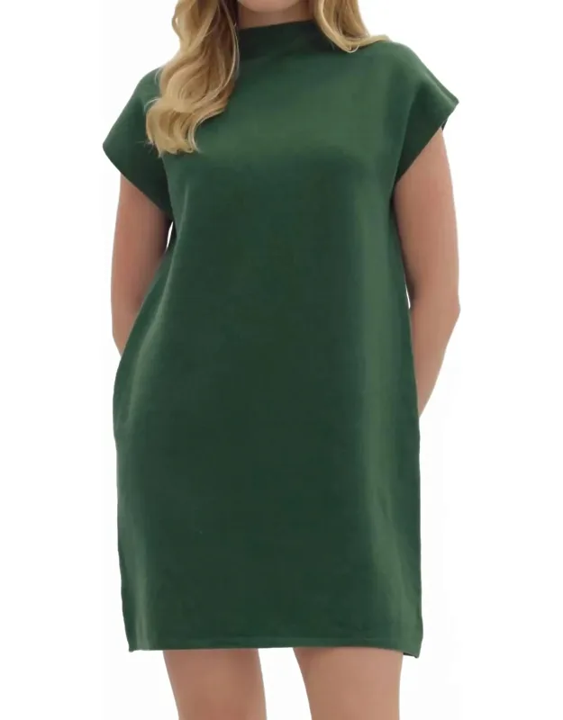 Mock Neck Sweater Mini Dress