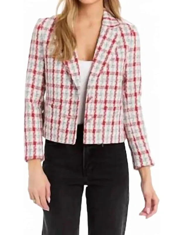 Lina Plaid Blazer