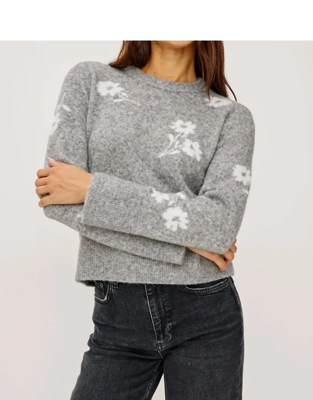 Anise Floral Print Sweater