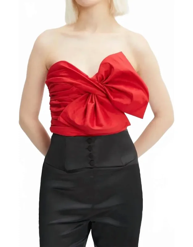 Bow Bustier Top