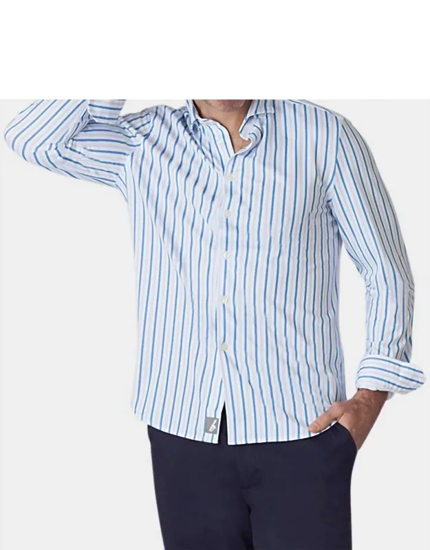 Barrett Stripe Long Sleeve Tech Shirt