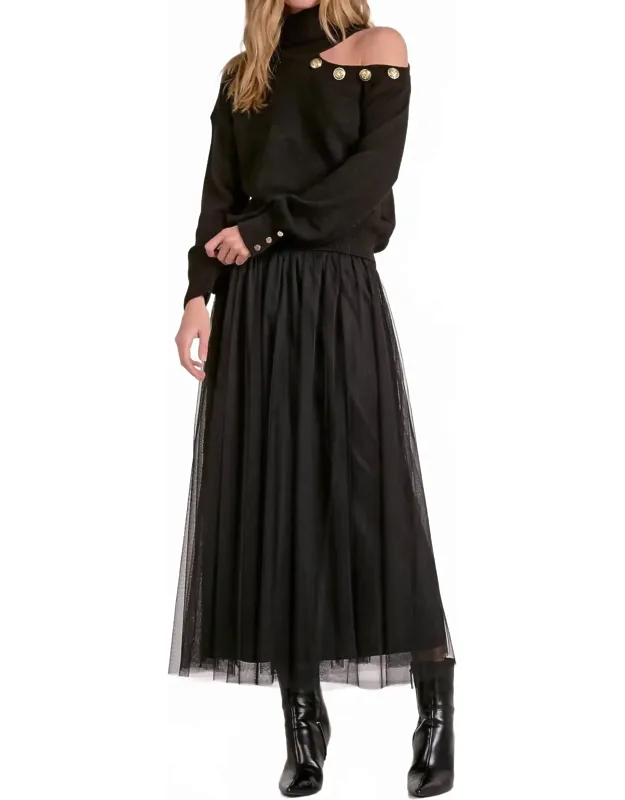 Open Shoulder Sweater