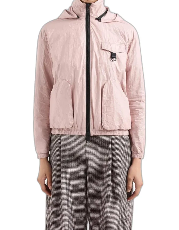 Non-woven Fabric Cargo Pocket Windbreaker