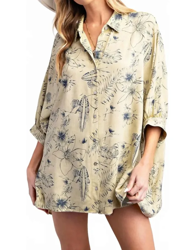 Hawaiian Dolman Top