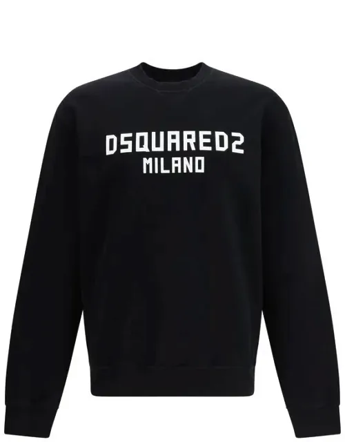 Dsquared² Cotton Sweatshirt - Cool Fit, Milano Print